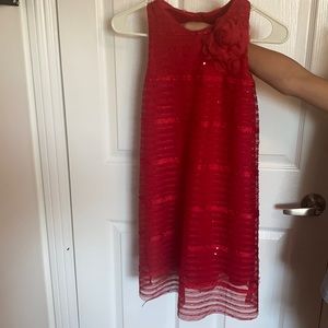 Girl’s red formal dress. Pippa & Julie brand.